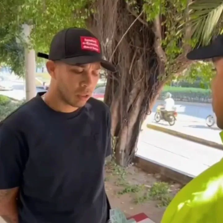 Estarlin Oswaldo Morgado Herrera, condenado por el asesinato de 'La Diabla', durante su captura.